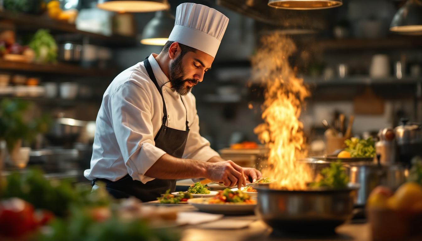 Head chef or production manager in collective catering