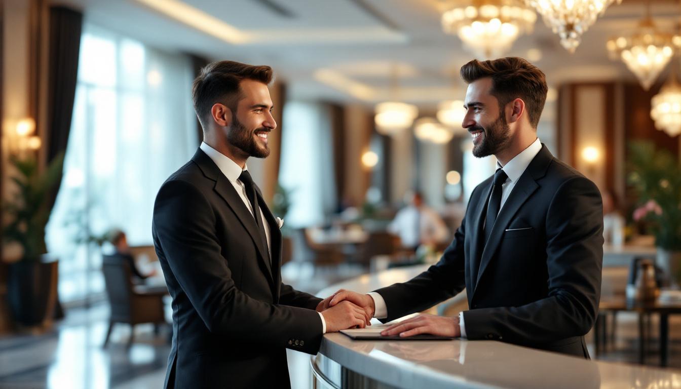 Luxury hotel concierge