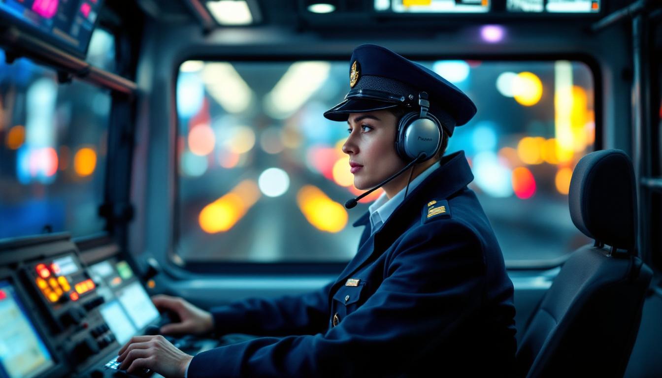 Metro or tram driver