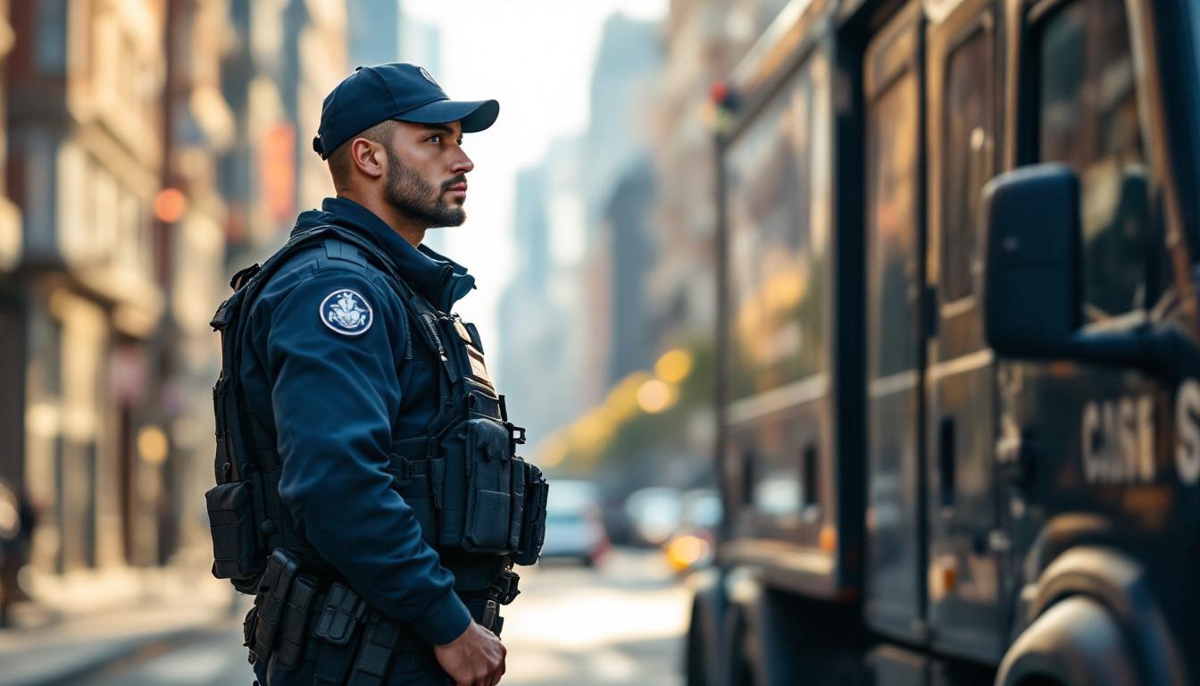 Armored truck guard