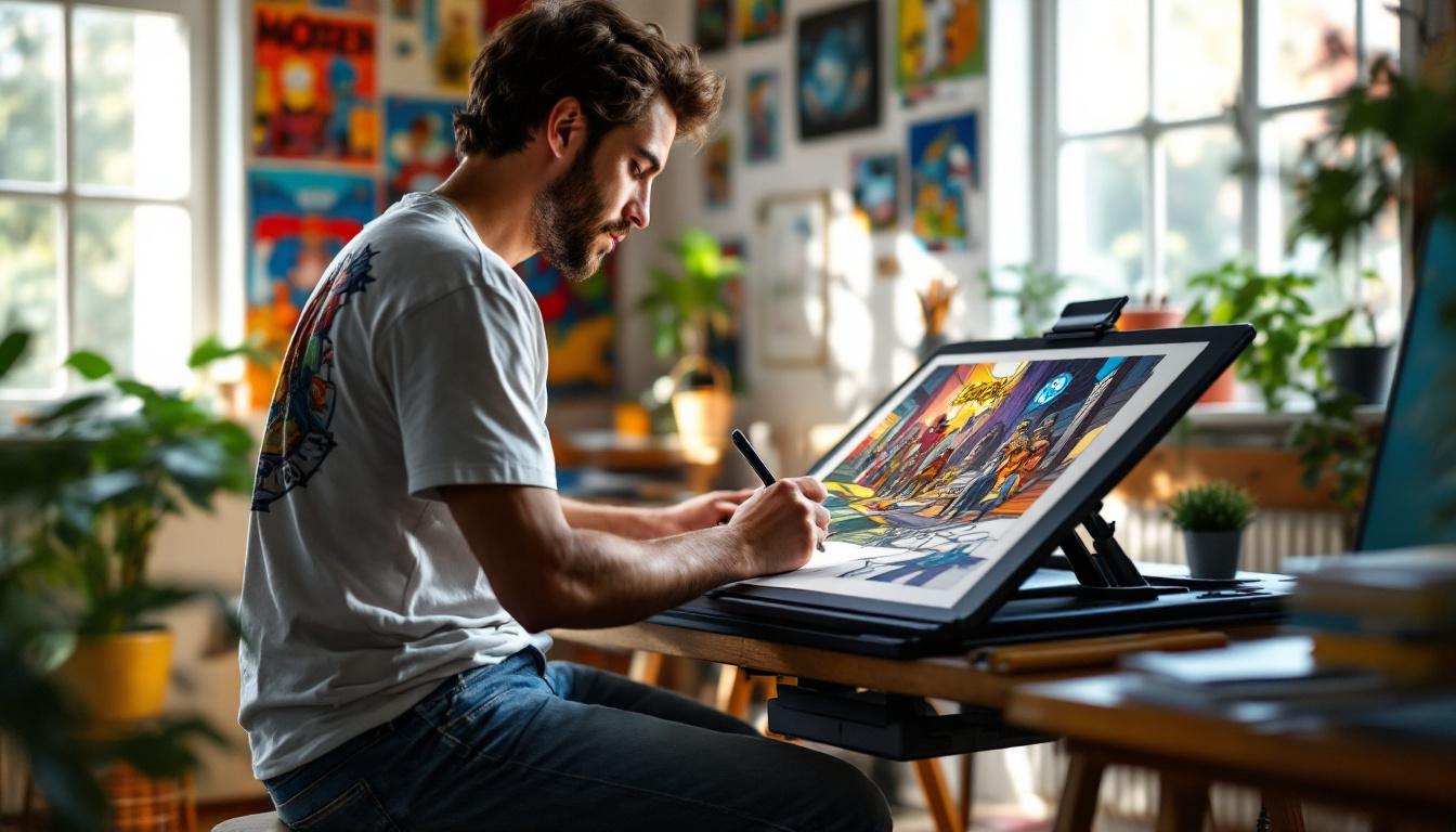 Dessinateur ou illustrateur de bandes dessinées