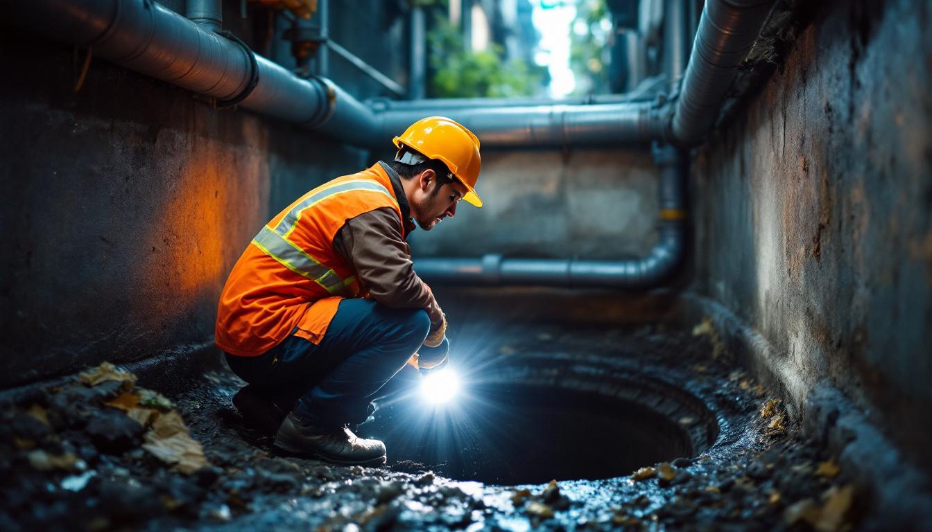 Sewer worker