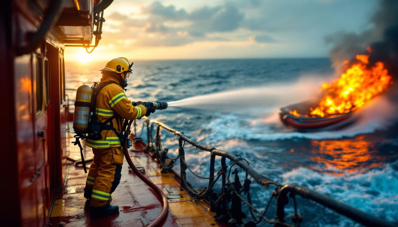 Marine firefighter
