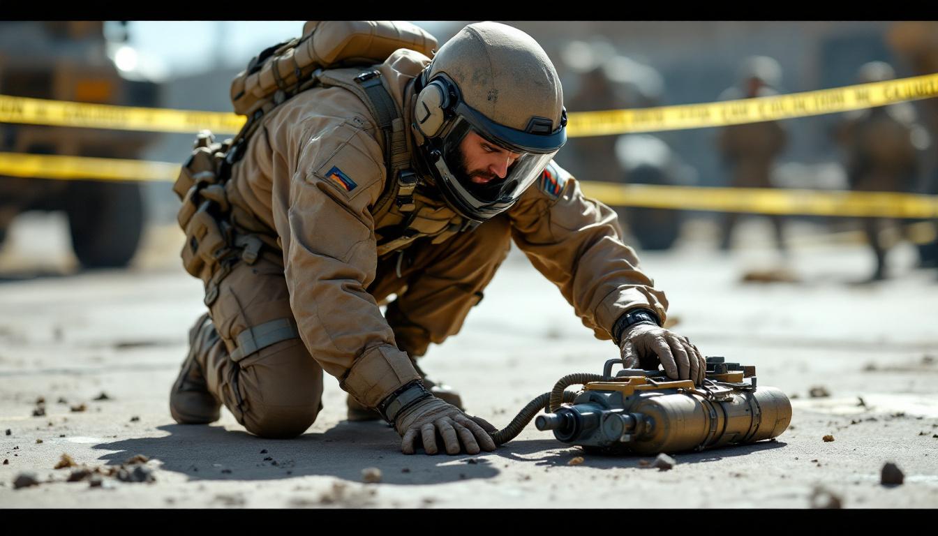 Combat diver-bomb disposal technician