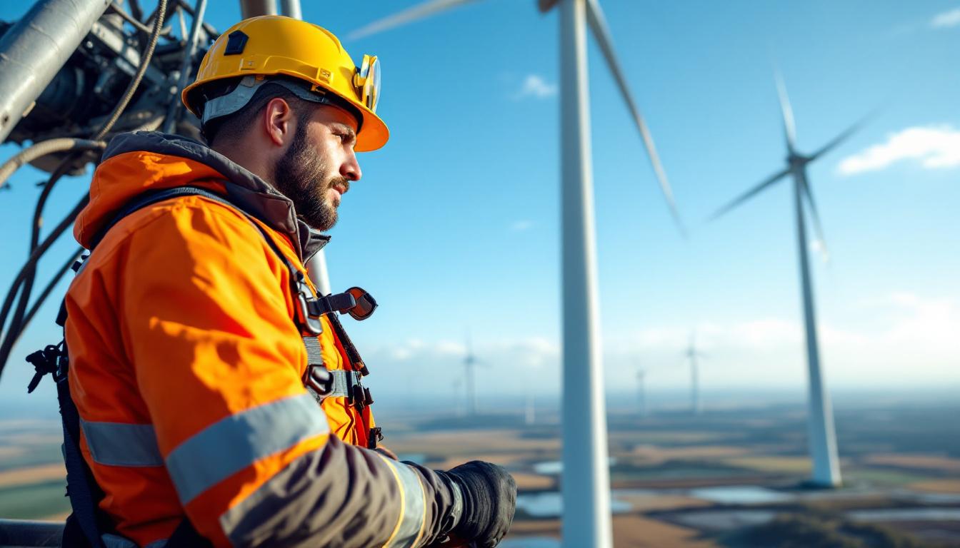 Wind turbine maintenance technician